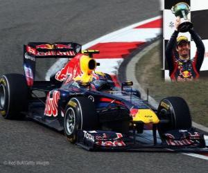 пазл Марк Уэббер - Red Bull - Шанхай, Китай Grand Prix (2011) (3-е место)